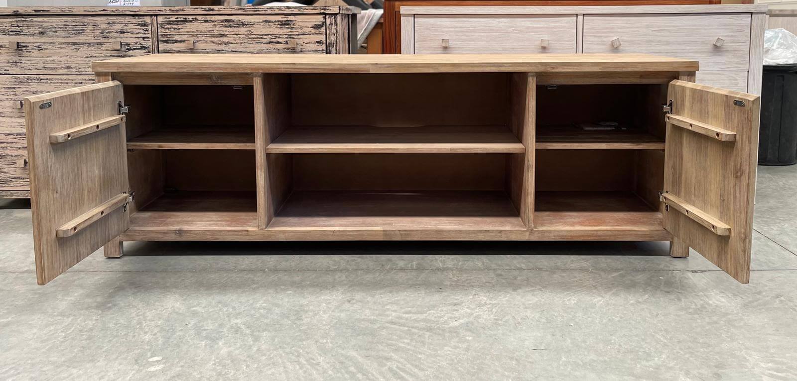 Amberwood Brownwash Entertainment Unit