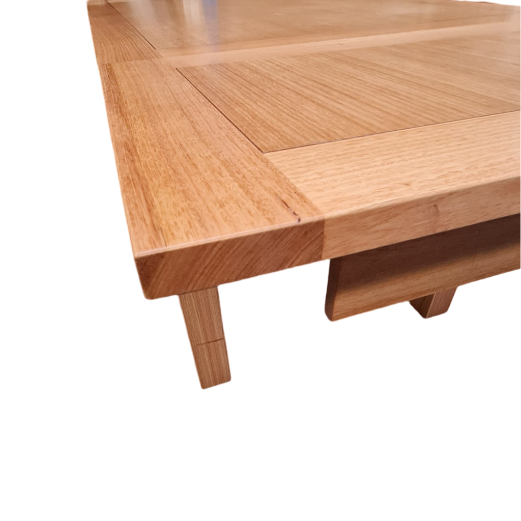 TASMANIAN OAK 1.5M/2.5M EXTENDABLE DINING TABLE