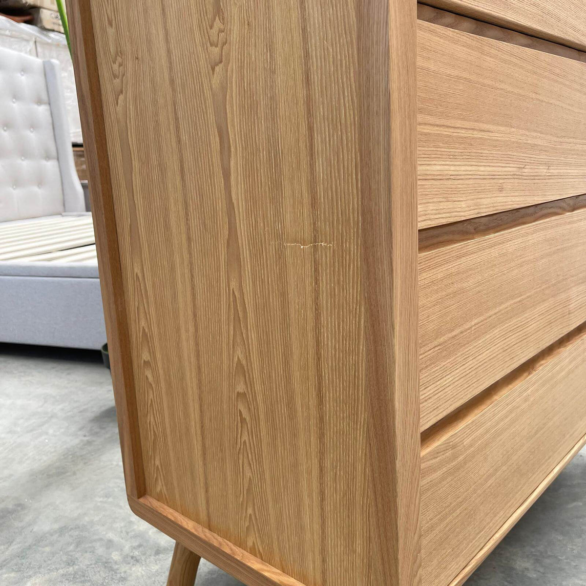 Nordic Tallboy &amp; Bedside Table Set