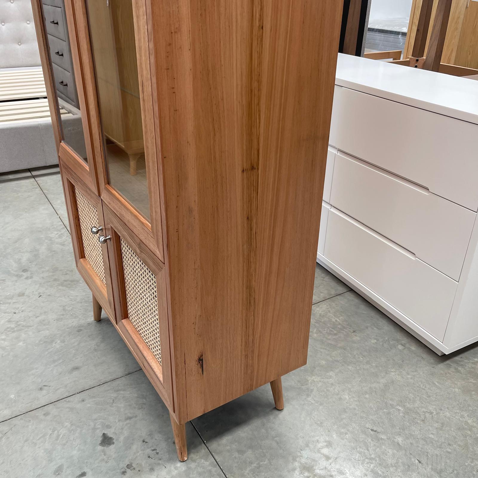 Tasmanian Oak Glass Display Cabinet