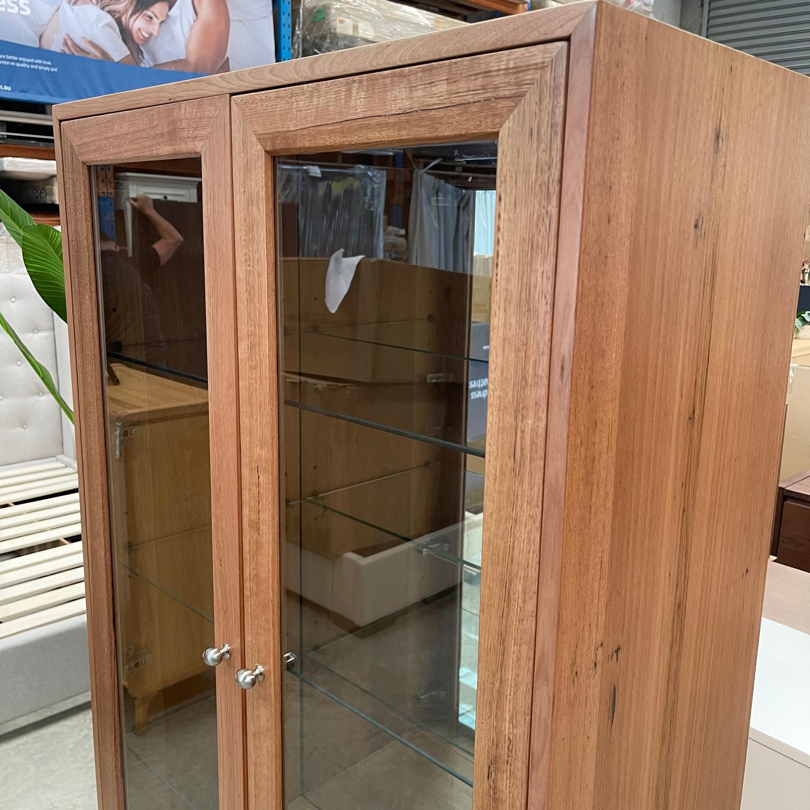 Tasmanian Oak Glass Display Cabinet