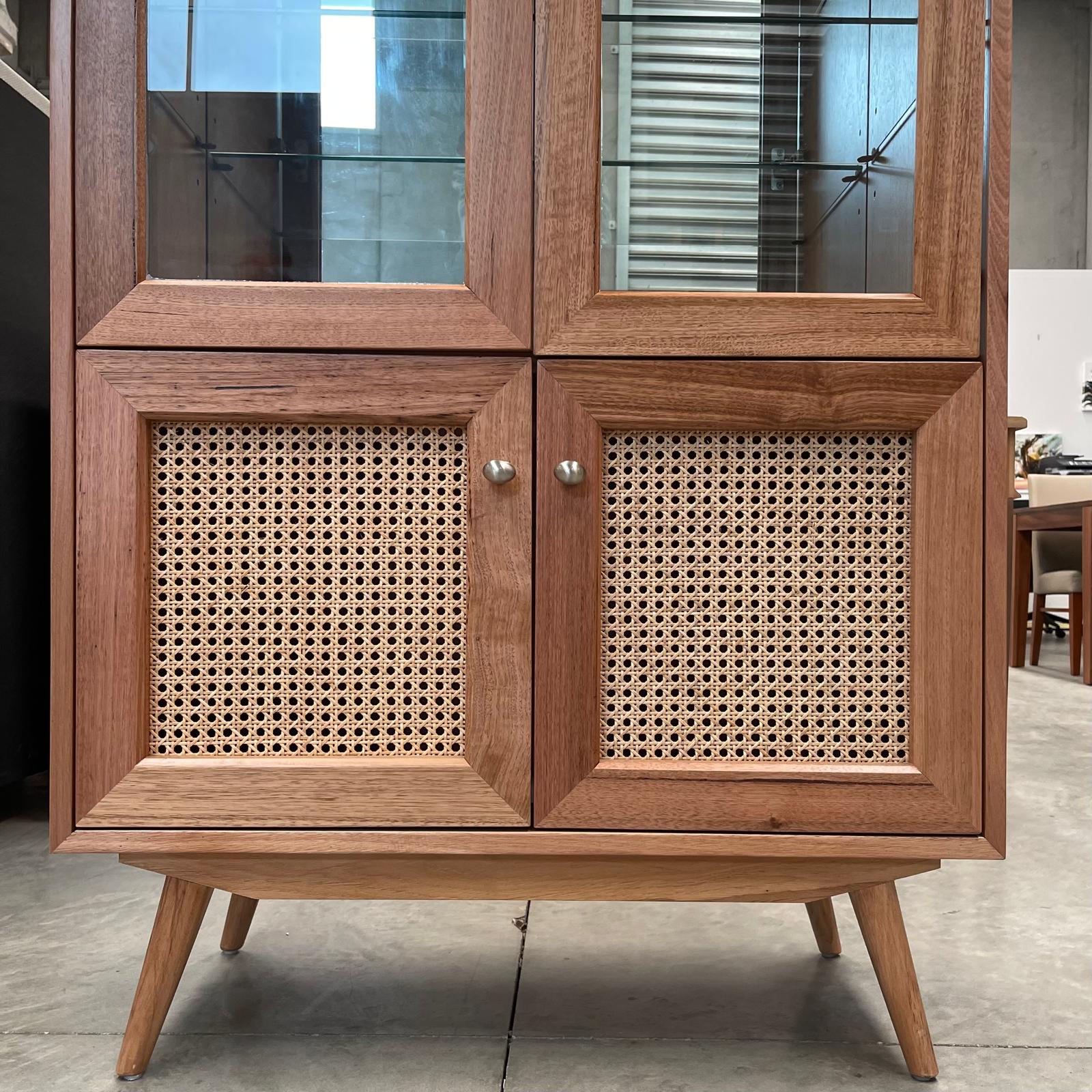 Tasmanian Oak Glass Display Cabinet