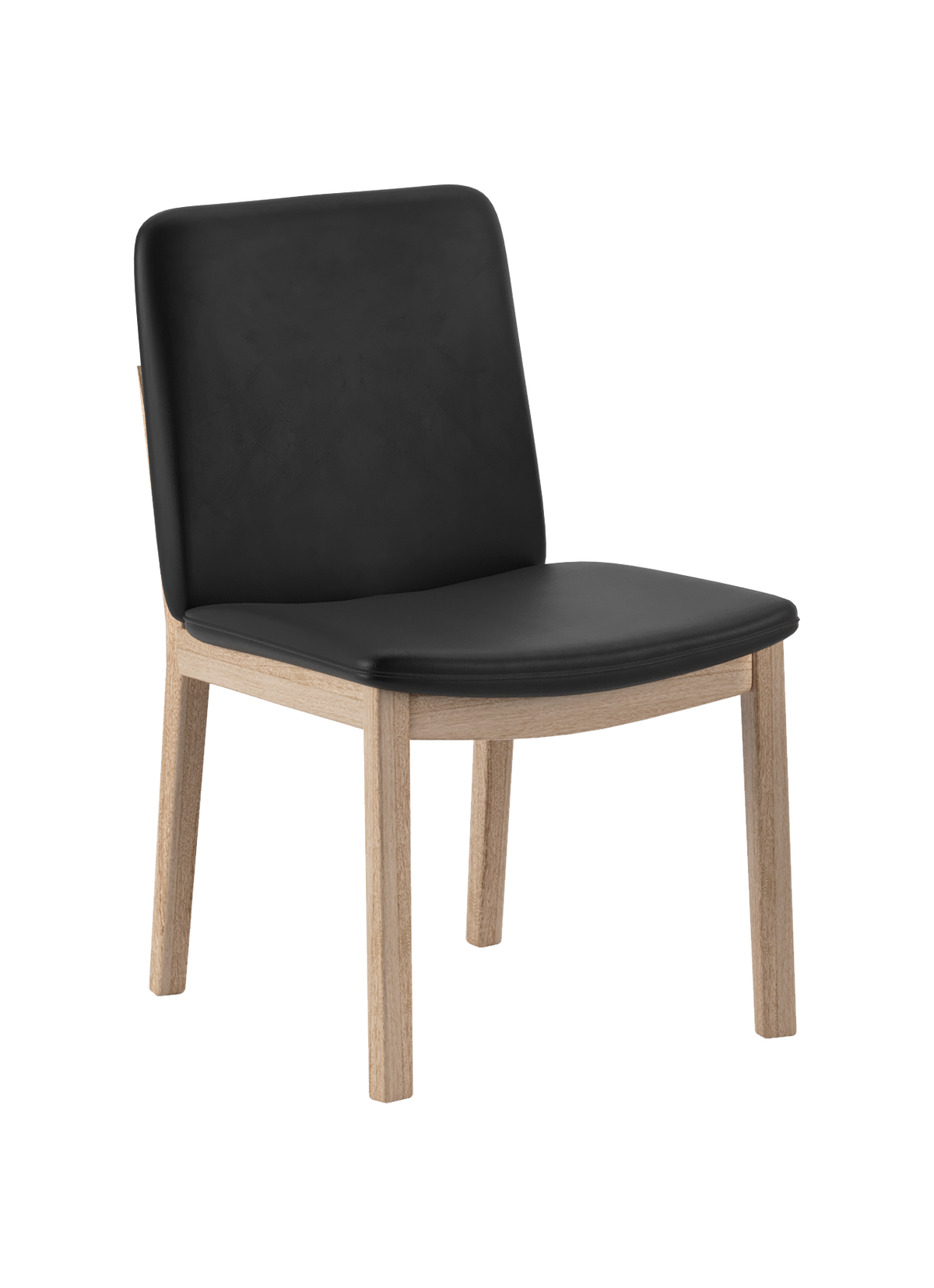 Norwood Dining Chair - Black Leather - clearance furniture