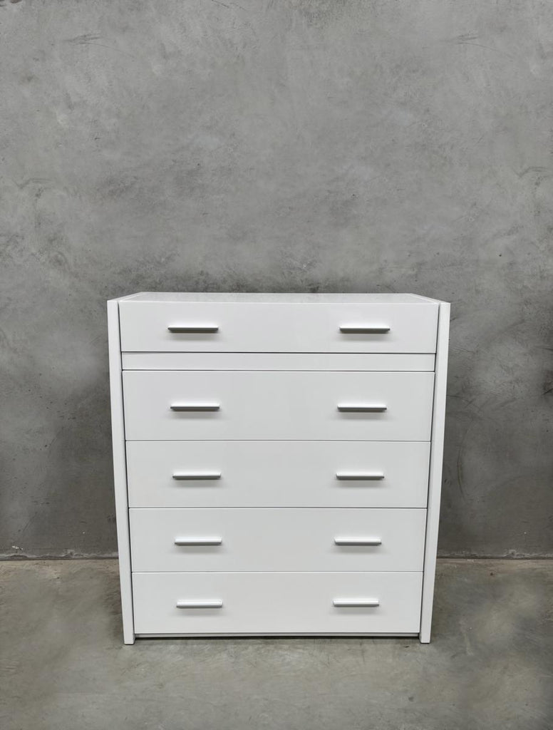 White Gloss Jewellery Tallboy Direct Furniture Clearance