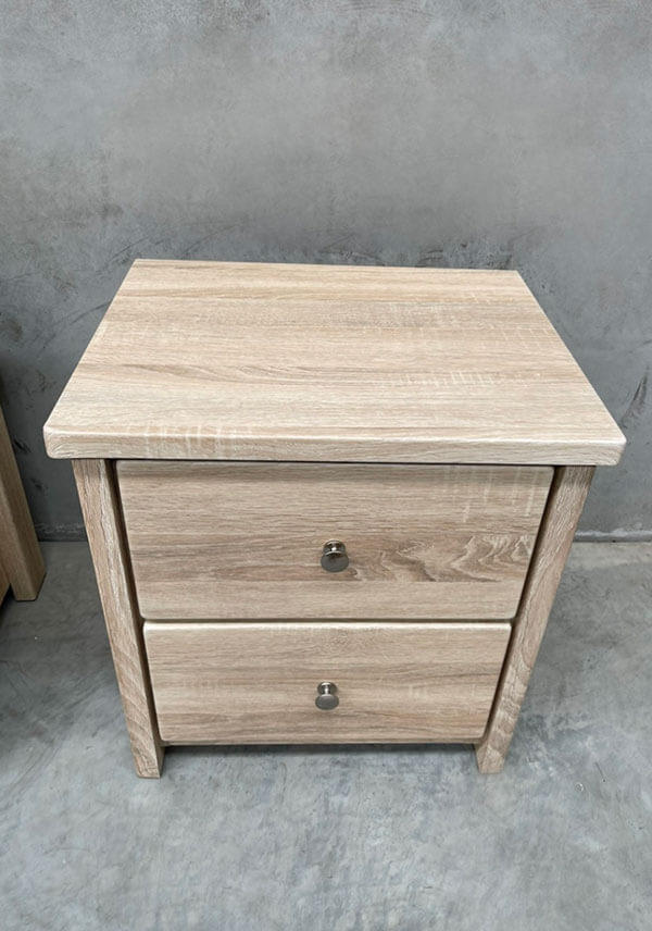 Light Oak Bedside Tables (Set of 2)