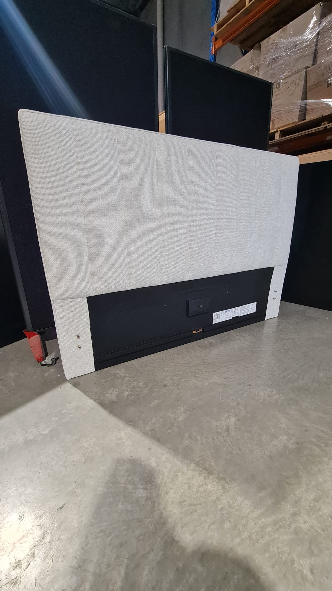 Queen Bed Headboard - Premium Warwick Fabric / Ex Display Clearance