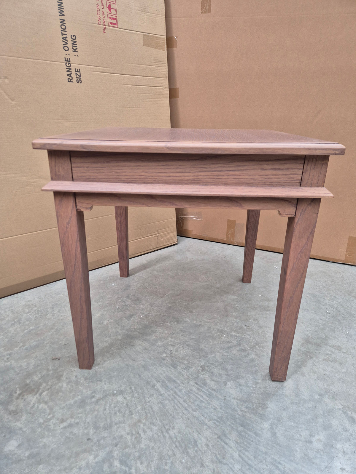 European Oak Lamp Table Set