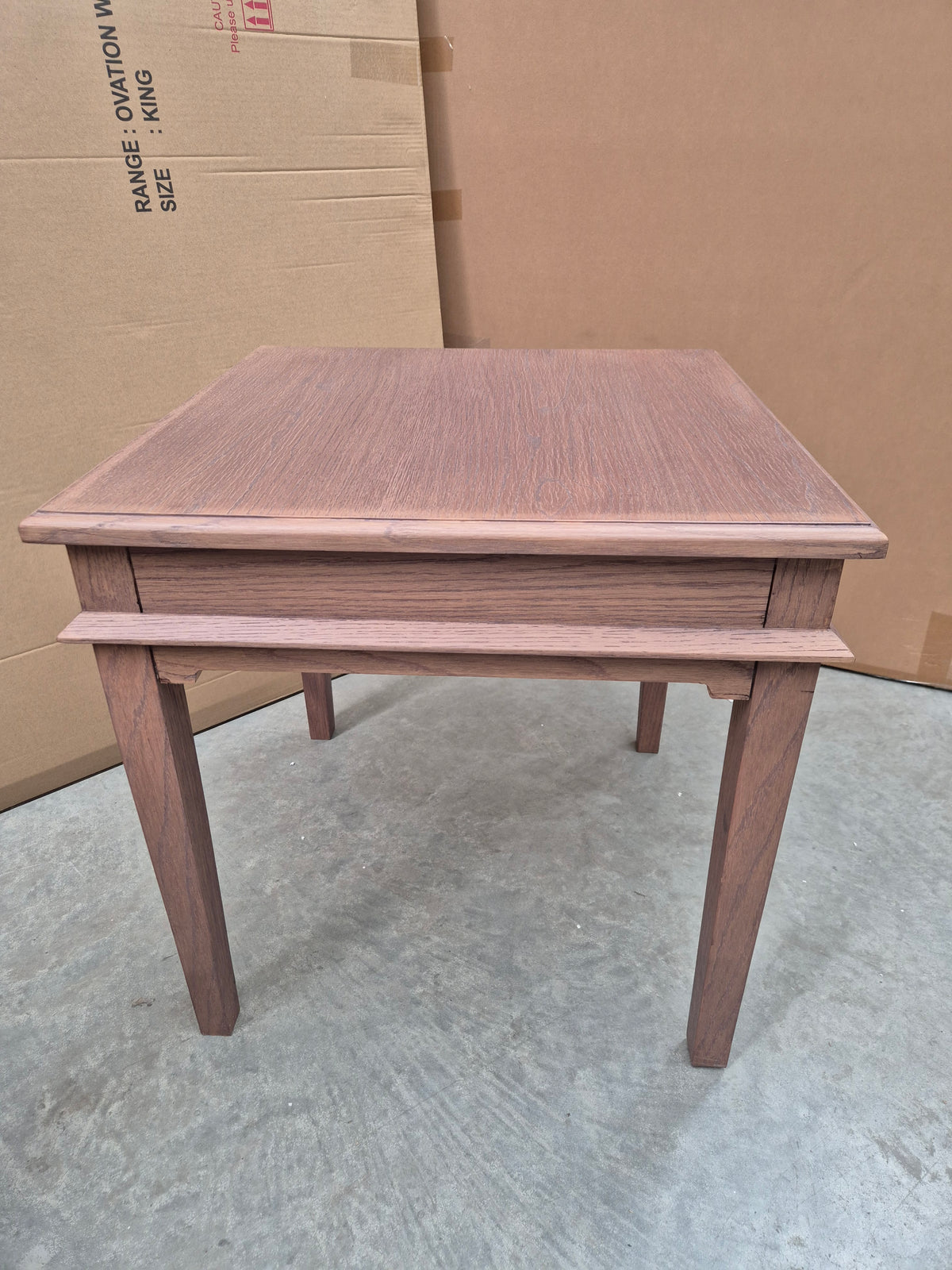 European Oak Lamp Table Set