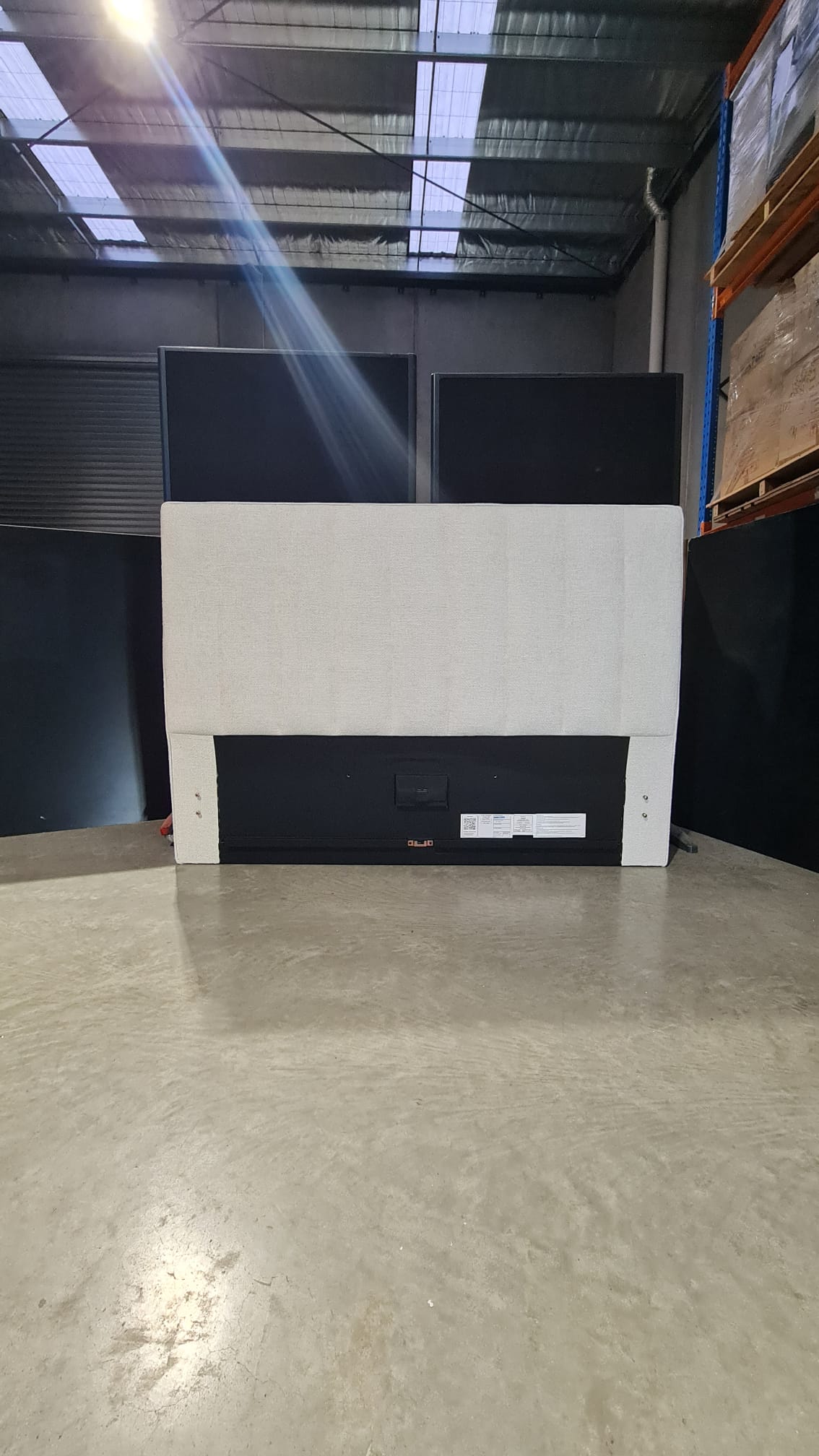 Queen Bed Headboard - Premium Warwick Fabric / Ex Display Clearance
