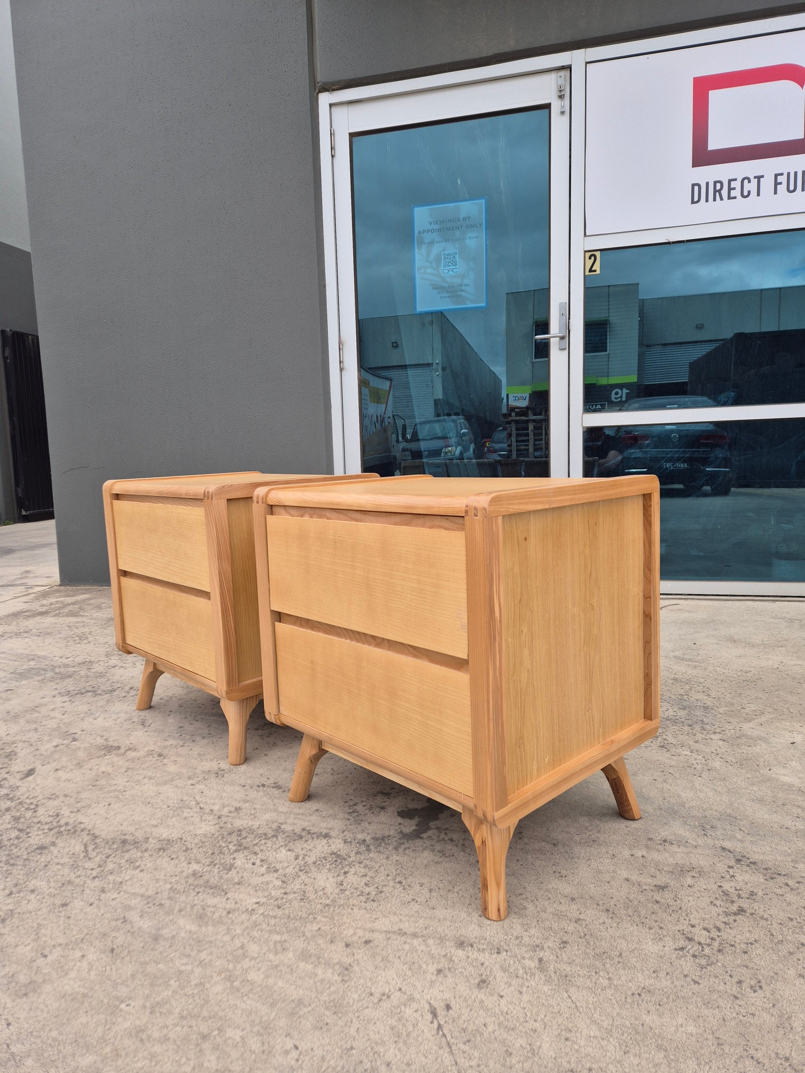 Nordic Ash | 2 Drawer Bedside Tables