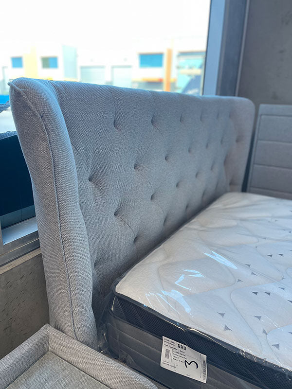 Luna Light-Grey Queen Bed