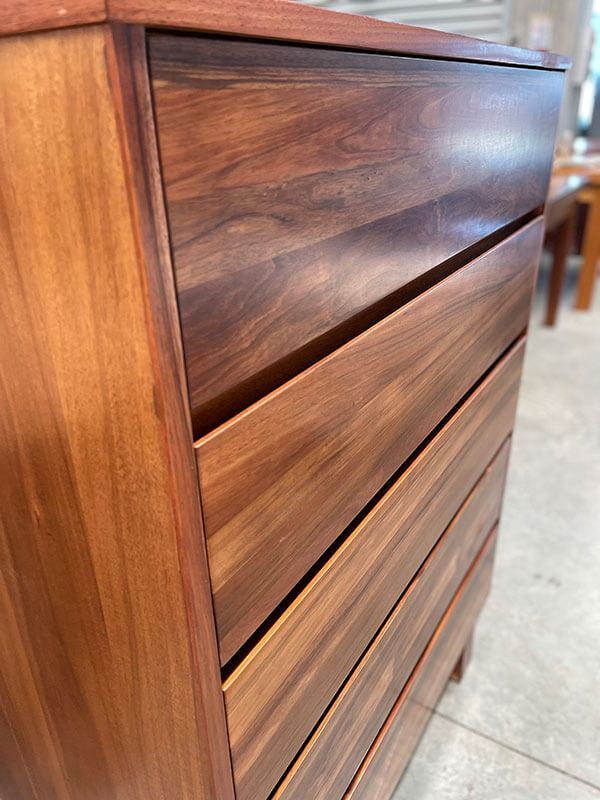 Tasmanian Blackwood 5 Drawer Tallboy