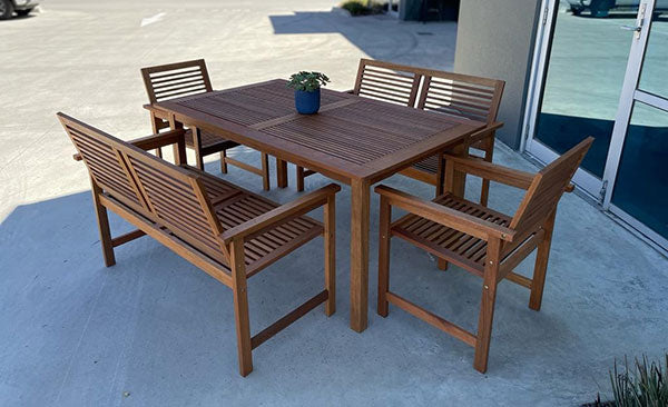 Summer Breeze 5-Piece Timber Dining Set