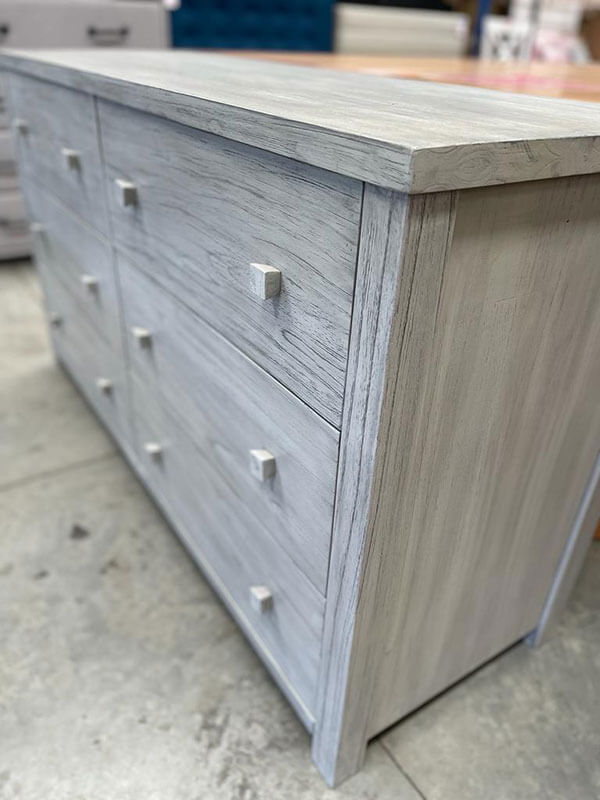 Bayside 6-Drawer Greywash Dresser