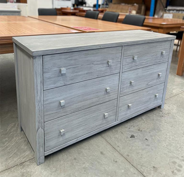Bayside 6-Drawer Greywash Dresser