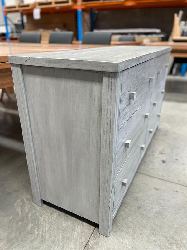 Bayside 6-Drawer Greywash Dresser