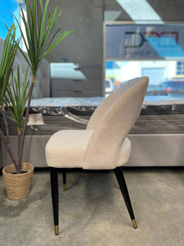 Atlanta Luxe Beige Dining Chair