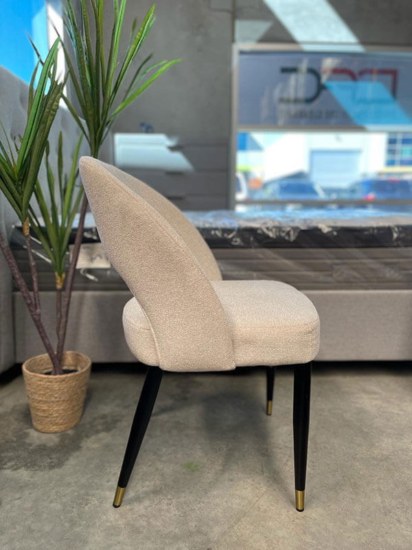 Atlanta Luxe Beige Dining Chair