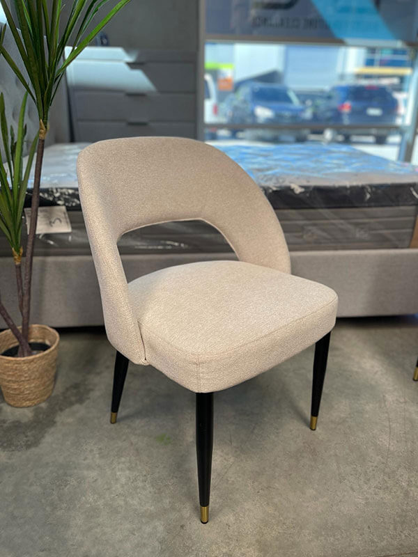 Atlanta Luxe Beige Dining Chair